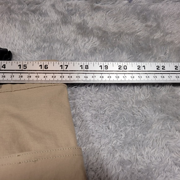 Duluth Trading Mens L Cargo Pants Khaki Nylon Spandex Outdoor Work Utility 34x30 - Picture 2 of 8